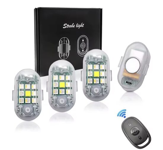 Universalūs LED Žibintai Mašinai 4 Vnt